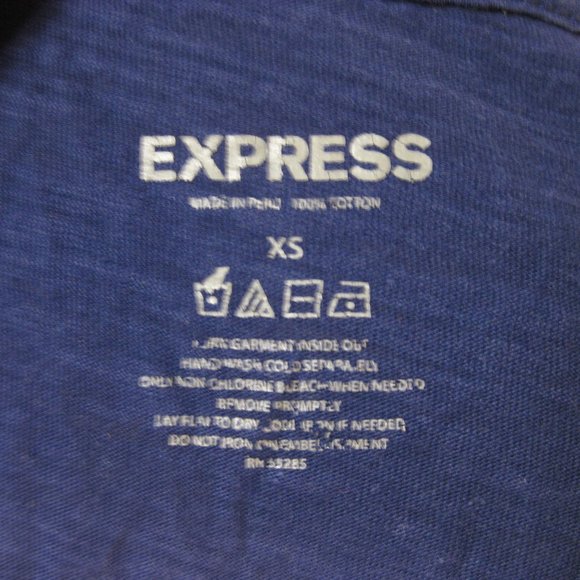 NWOT Express purple graphic tee t shirt top XS extra small - Picture 5 of 5